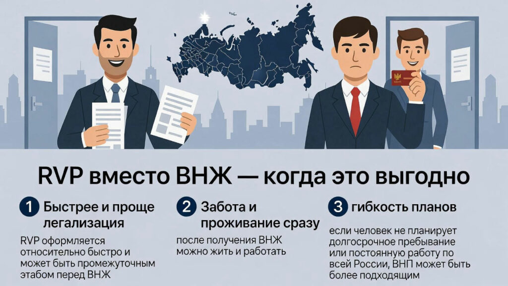 РВП ВМЕСТО ВНЖ — КОГДА ЭТО ВЫГОДНО